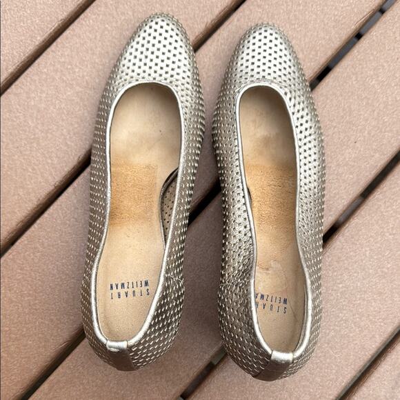 Stuart Weitzman Metallic Women's Shoes Gold 10 M - Picture 3 of 8